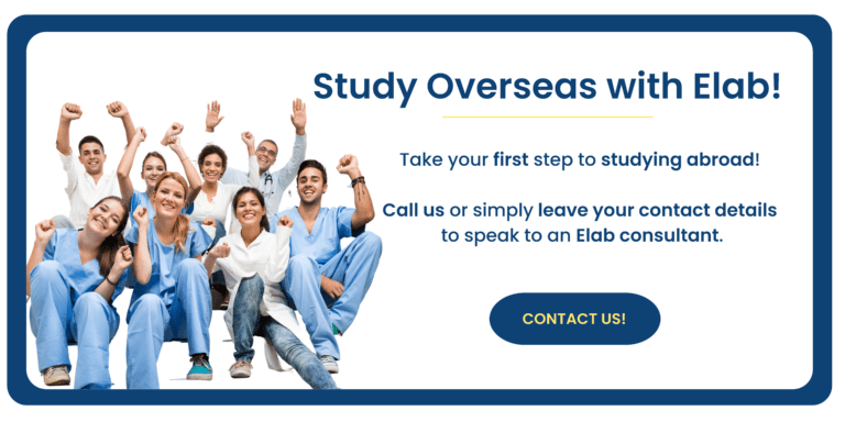 study medicine overseas with Elab new contact form