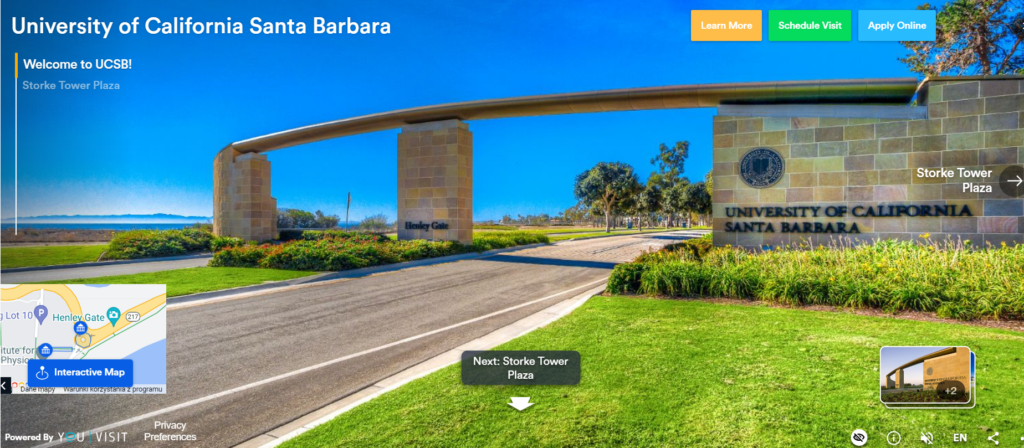 University of Califronia Santa Barbara virtual tour