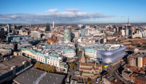 Aerial view of a Birmingham